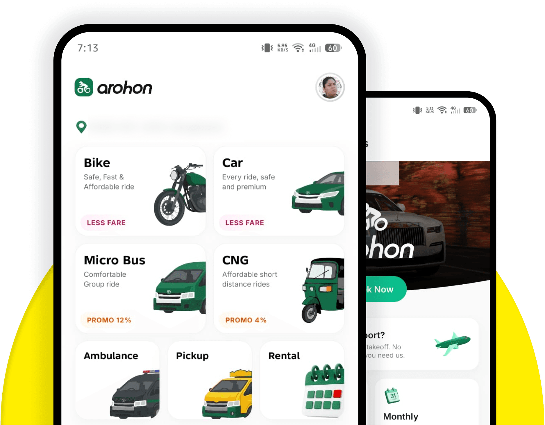 Download Arohon app from Google Play